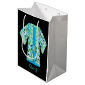 Blue Kimono Gift Bag Medium Cadeauzakje (Voorkant Gekanteld)