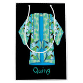 Blue Kimono Gift Bag Medium Cadeauzakje (Voorkant)