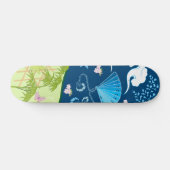 Blue Kimono Persoonlijk Skateboard (Horizontaal)