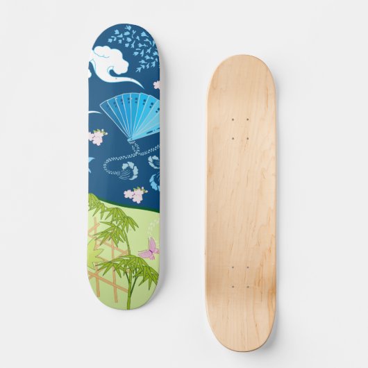 Blue Kimono Persoonlijk Skateboard (Voorkant)