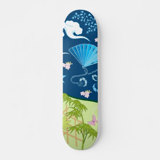 Blue Kimono Persoonlijk Skateboard (Voorkant)