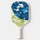Blue Kimono Pickleball Paddle (Achterkant)