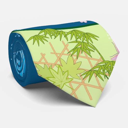 Blue Kimono Stropdas (Opgerold)