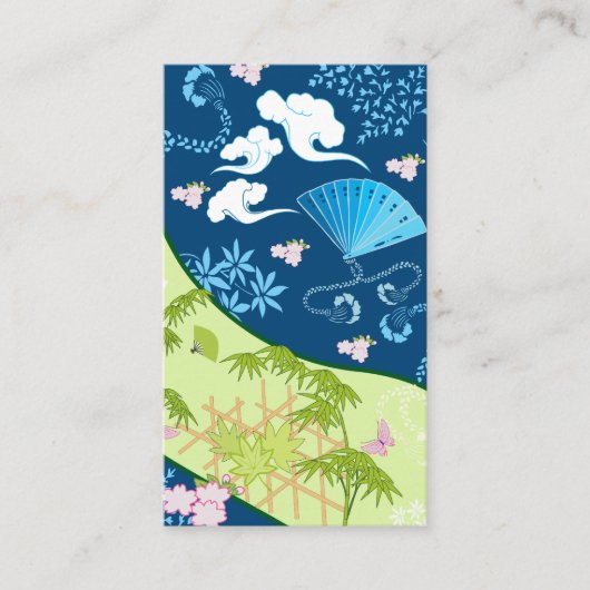 Blue Kimono Visitekaartje (Voorkant)