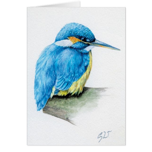 Blue Kingfisher-kaart (Voorkant)