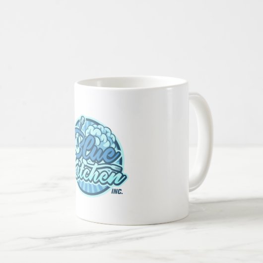 Blue Kitchen Mok (Voorkant rechts)