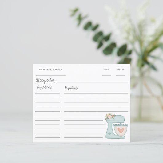 Blue Kitchen stand Mixer Recipe (Staand voorkant)