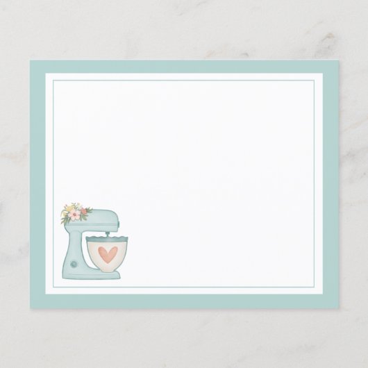 Blue Kitchen stand Mixer Recipe (Achterkant)