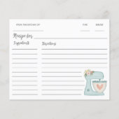 Blue Kitchen stand Mixer Recipe (Voorkant)