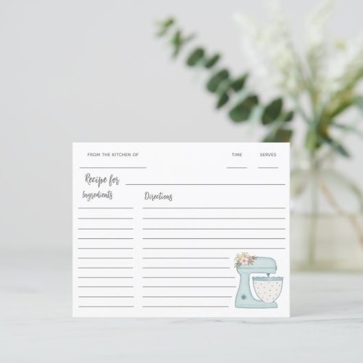 Blue Kitchen stand Mixer Recipe (Staand voorkant)