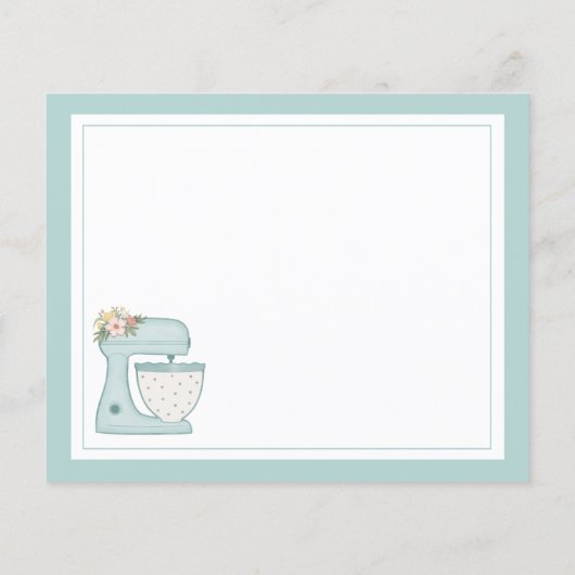 Blue Kitchen stand Mixer Recipe (Achterkant)