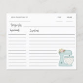 Blue Kitchen stand Mixer Recipe (Voorkant)