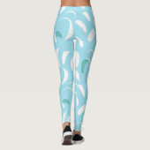 Blue Kite Surf Zeilen en Lijnen Cool Watersports Leggings (Achterkant)