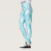 Blue Kite Surf Zeilen en Lijnen Cool Watersports Leggings (Links)
