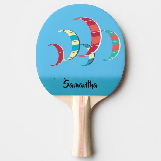 Blue Kite Surfing Tafeltennisbatje (Voorkant)