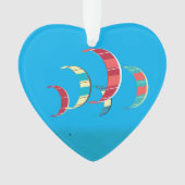 Blue Kiteboarding Ornament (voorkant)