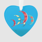 Blue Kiteboarding Ornament (achterkant)