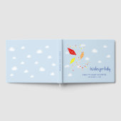 Blue Kites Baby shower Wensen voor Baby Gastenboek (Volledig)