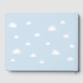 Blue Kites Baby shower Wensen voor Baby Gastenboek (Achterkant)