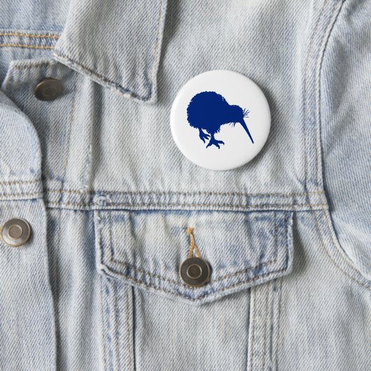 Blue Kiwi Ronde Button 5,7 Cm (In situ)