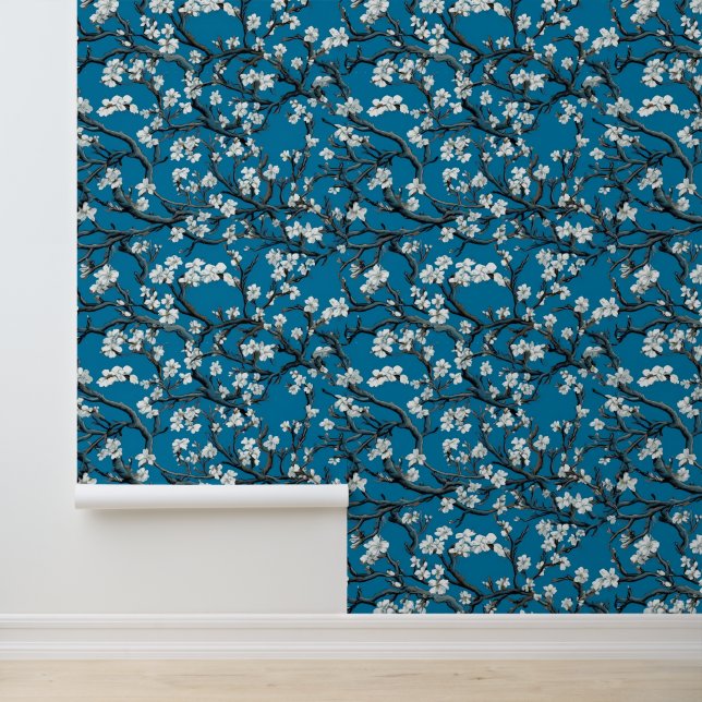 Blue Klimt, Amandelboom, Kunst, Schilderen, Gustav Behang (Applicatie)