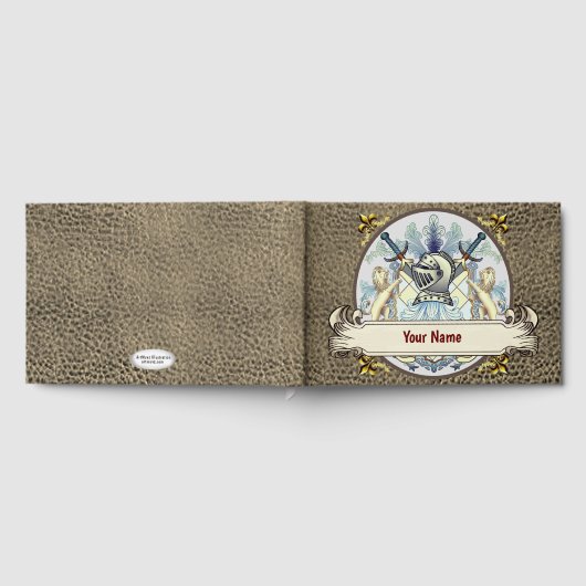 Blue Knight Family Crest Achternaam boek (Volledig)