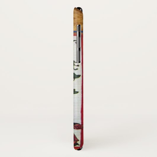 BLUE KNIGHT MEDIEVAL PARCHMENT MONOGRAM Case-Mate iPhone CASE (Achterkant/links)