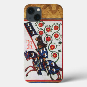 BLUE KNIGHT MEDIEVAL PARCHMENT MONOGRAM Case-Mate iPhone CASE