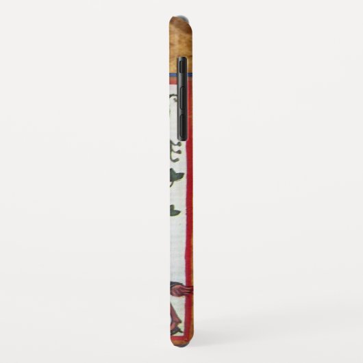 BLUE KNIGHT MEDIEVAL PARCHMENT MONOGRAM Case-Mate iPhone CASE (Achterkant/links)