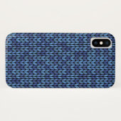 Blue Knit Pattern Case-Mate iPhone Case (Achterkant (horizontaal))