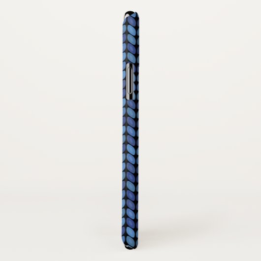 Blue Knit Pattern Case-Mate iPhone Case (Achterkant / rechts)