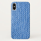 Blue Knit Pattern Case-Mate iPhone Case (Achterkant)
