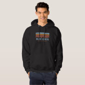 Blue Knob State Park Pennsylvania Retro Cool Hoodie (Voorkant volledig)