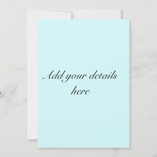 Blue Knoted Nautical Wedding Invitation Kaart (Achterkant)