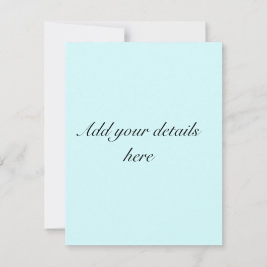 Blue Knoted Nautical Wedding RSVP (Achterkant)