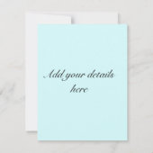 Blue Knoted Nautical Wedding RSVP Kaartje (Achterkant)