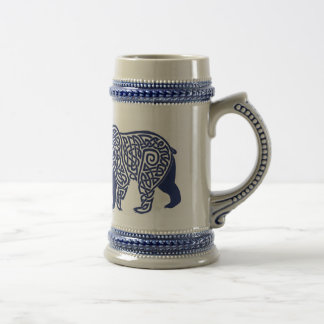 Blue Knotwork Beer Stein Bierpul