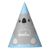 Blue Koala Beer Birthday Party Feesthoedjes (Voorkant)