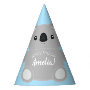 Blue Koala Beer Birthday Party Feesthoedjes