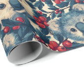 Blue Koalas Christmas Cadeaupapier (Rol Hoek)