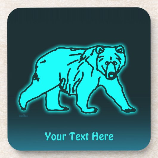 Blue Kodiak-Beer Bier Onderzetter (Voorkant)