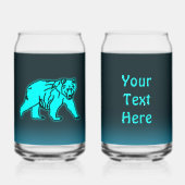 Blue Kodiak-Beer Blikvorm Glas (Voorkant)