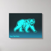 Blue Kodiak-Beer Canvas Afdruk (Voorkant)