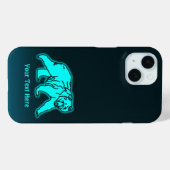 Blue Kodiak-Beer Case-Mate iPhone Case (Achterkant (horizontaal))