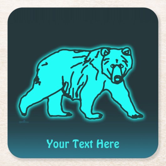 Blue Kodiak-Beer Kartonnen Onderzetters (Voorkant)