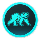 Blue Kodiak-Beer Keramische Knop (Voorkant)