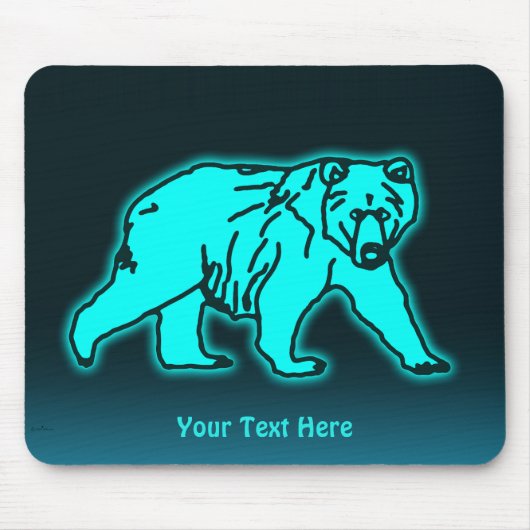 Blue Kodiak-Beer Muismat (Voorkant)