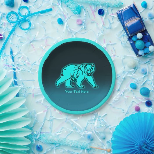 Blue Kodiak-Beer Papieren Bordje (Feest)