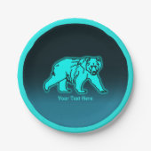 Blue Kodiak-Beer Papieren Bordje (Voorkant)