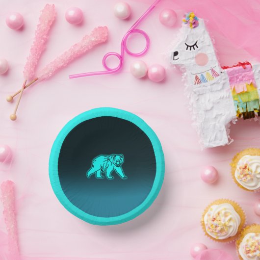 Blue Kodiak-Beer Papieren Kommen (Feest)